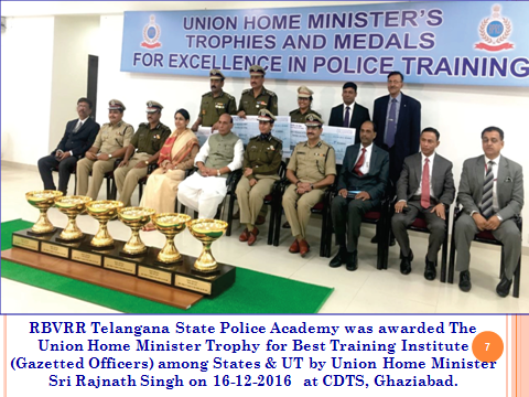TGPA receiving Union Home Minister Trophy