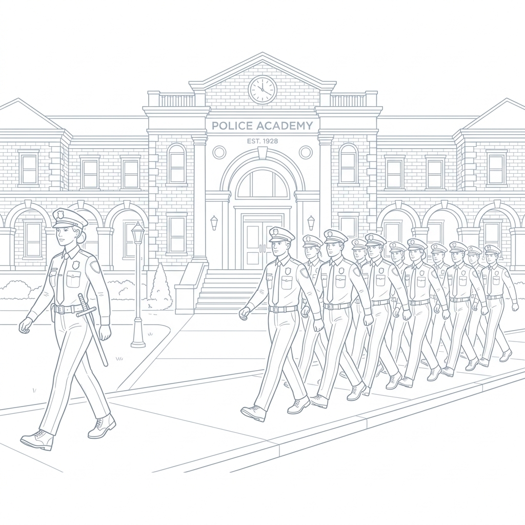 Induction Training Cadets Marching