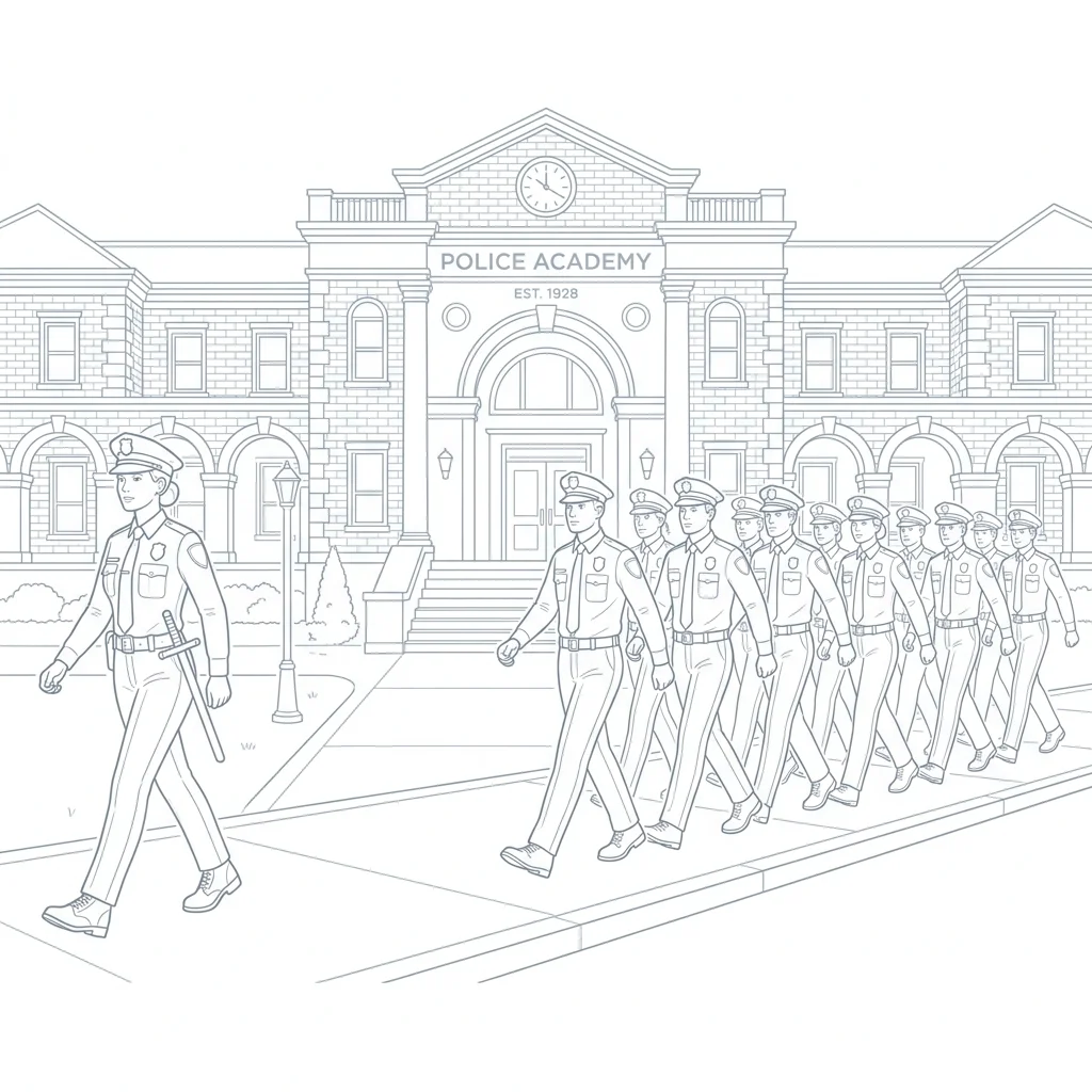 Induction Training Cadets Marching
